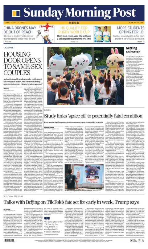 Portada de South China Morning Post
