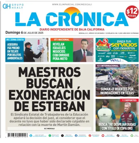 Portada de La Cronica