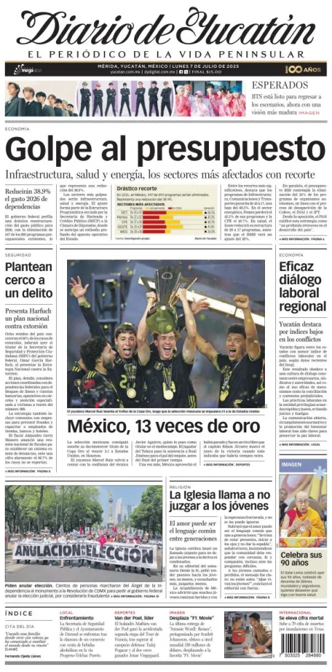 Portada de Diario de Yucatán