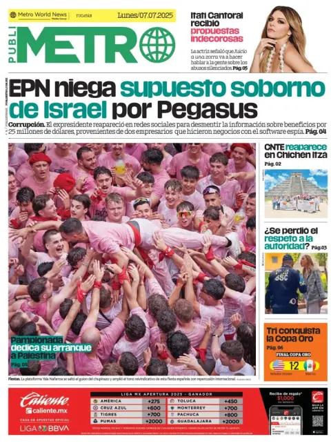 Portada de Publimetro Merida