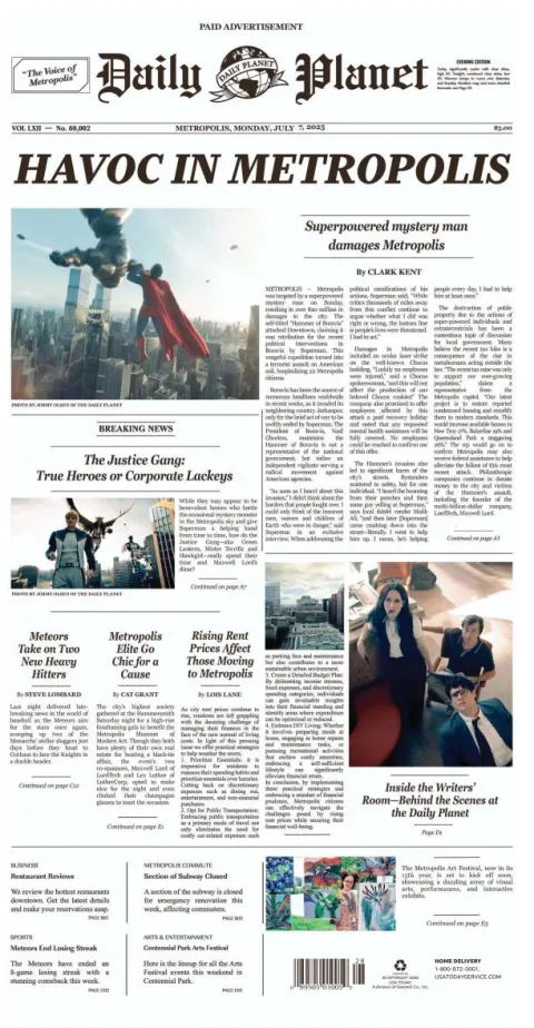 Portada de Usa Today del lunes, 7 de julio de 2025