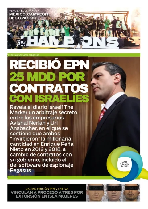 Portada de El Quintana Roo (contraportada)