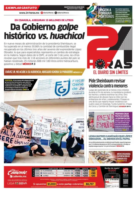 Portada de 24 Horas