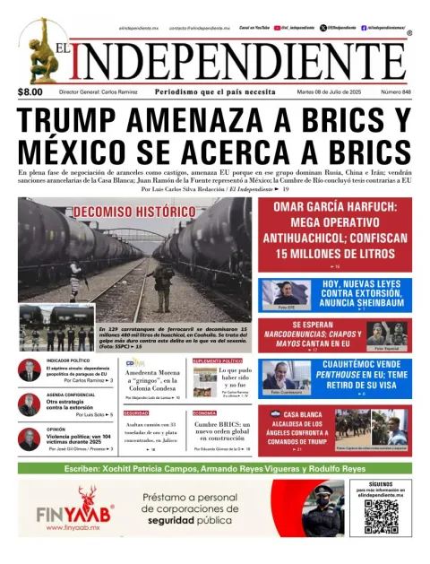 Portada de El Independiente