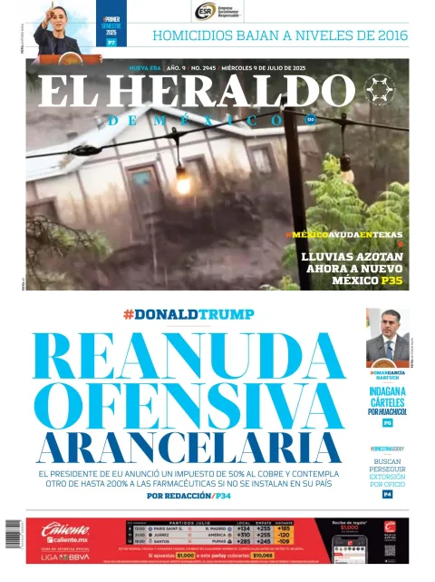 Portada de El Heraldo de Mexico