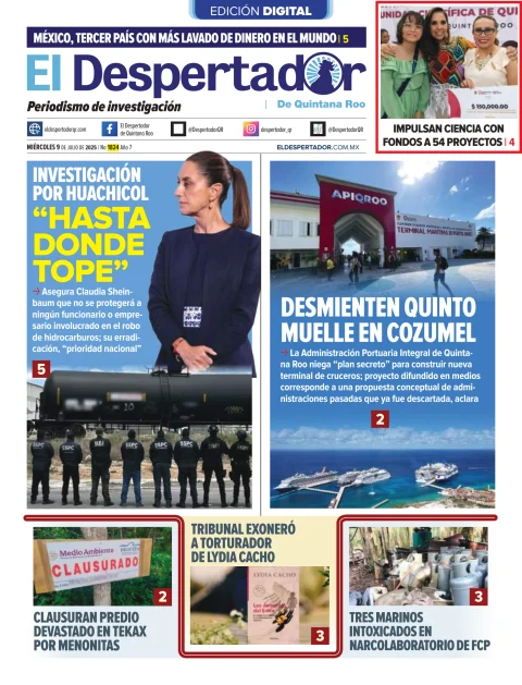 Portada de El Despertador de Quintana Roo