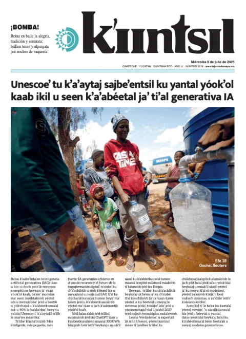 Portada de La Jornada - Kiintsil del miércoles, 9 de julio de 2025