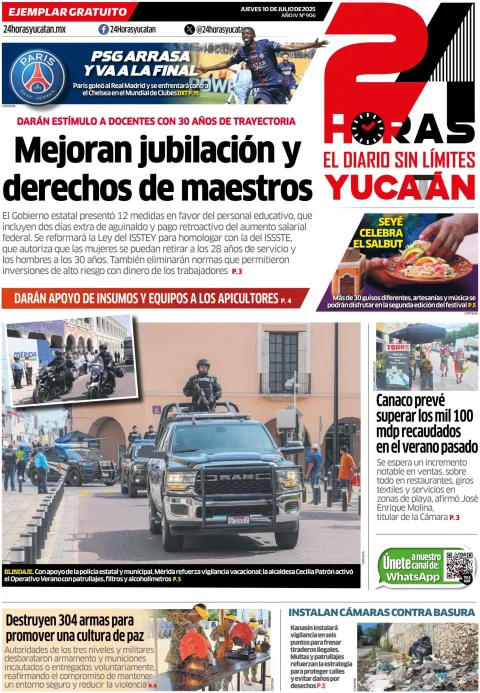 Portada de 24 Horas Yucatan