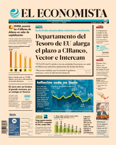 Portada de El Economista