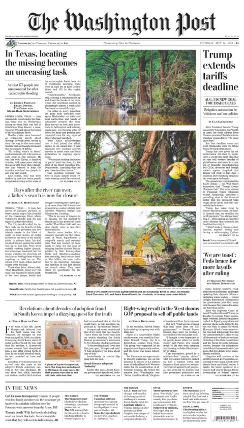 Portada de The Washington Post