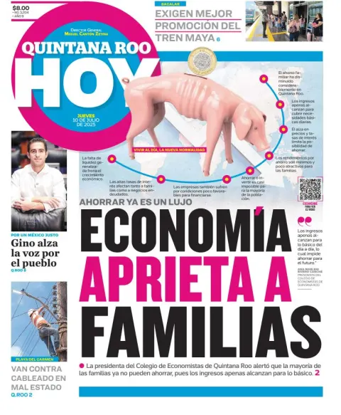 Portada de Quintana Roo Hoy del 2025-07-10