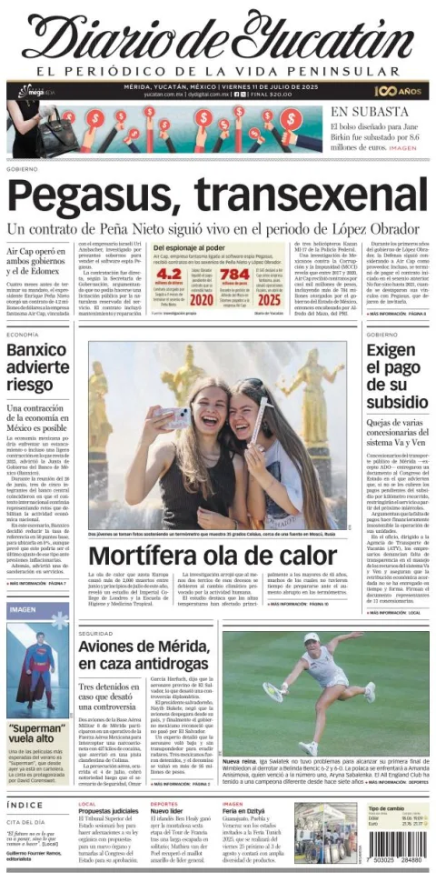 Portada de Diario de Yucatán
