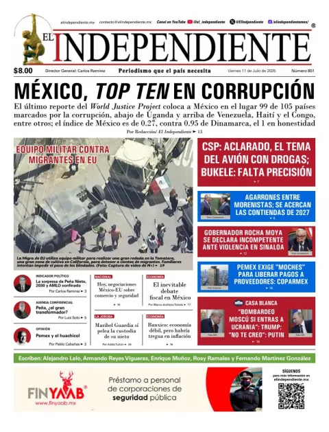 Portada de El Independiente