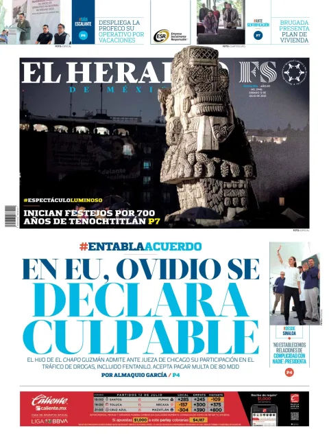 Portada de El Heraldo de Mexico