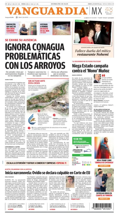 Portada de Vanguardia
