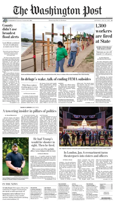 Portada de The Washington Post