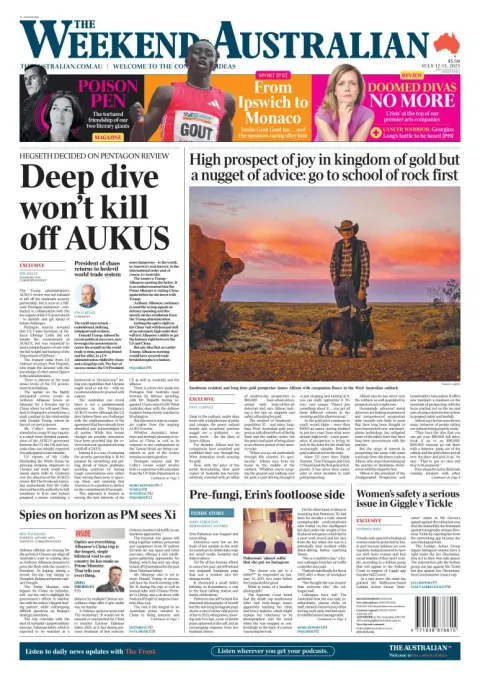 Portada de The Australian
