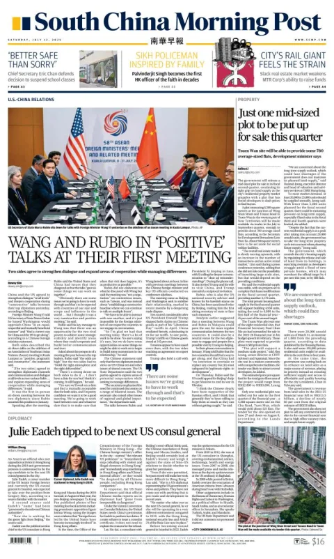Portada de South China Morning Post