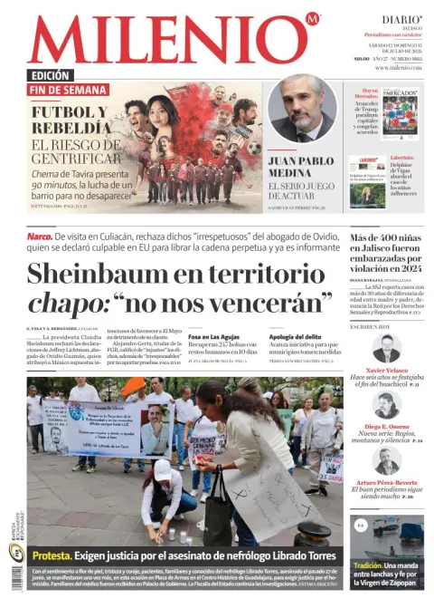Portada de Milenio Jalisco