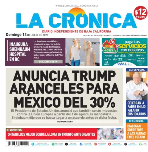 Portada de La Cronica