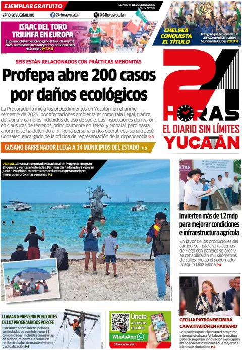 Portada de 24 Horas Yucatan