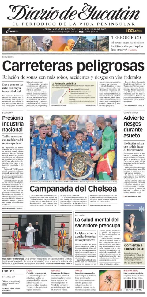 Portada de Diario de Yucatán