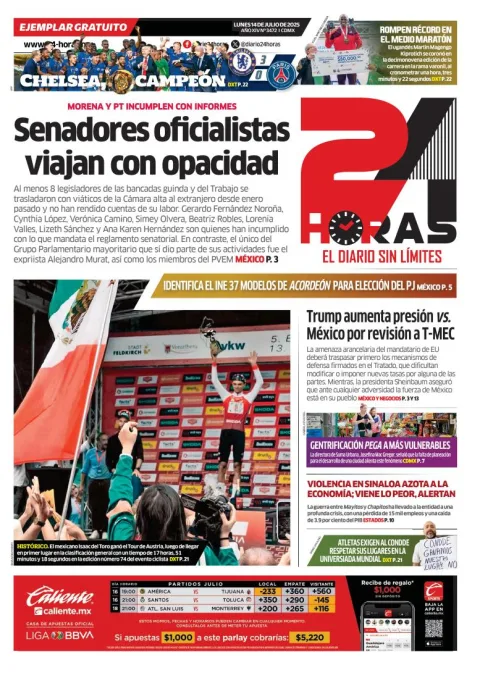 Portada de 24 Horas