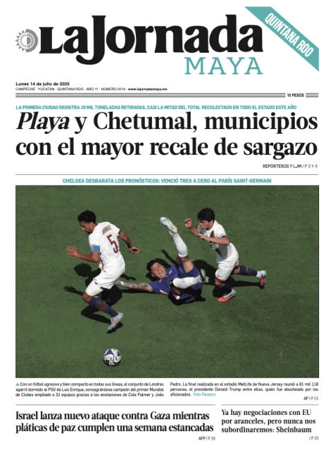 Portada de La Jornada Maya Quintana Roo