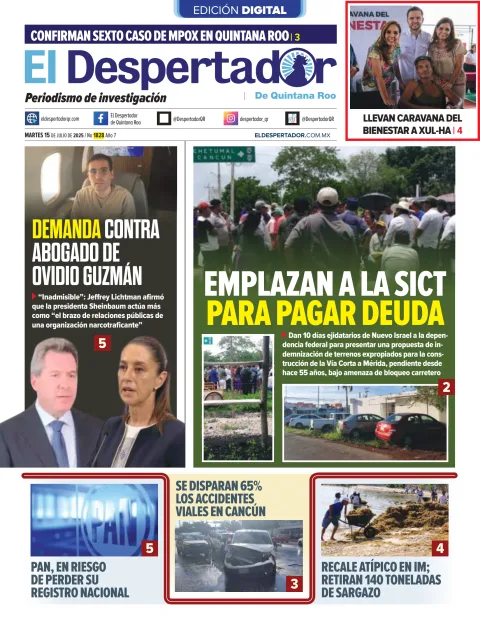 Portada de El Despertador de Quintana Roo