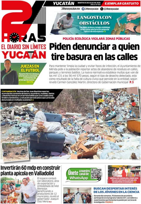 Portada de 24 Horas Yucatan