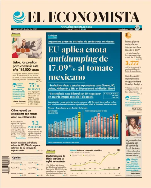 Portada de El Economista