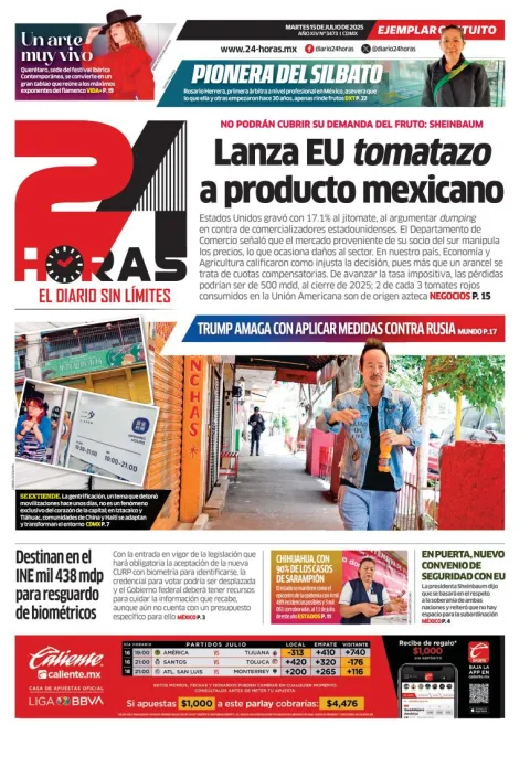 Portada de 24 Horas