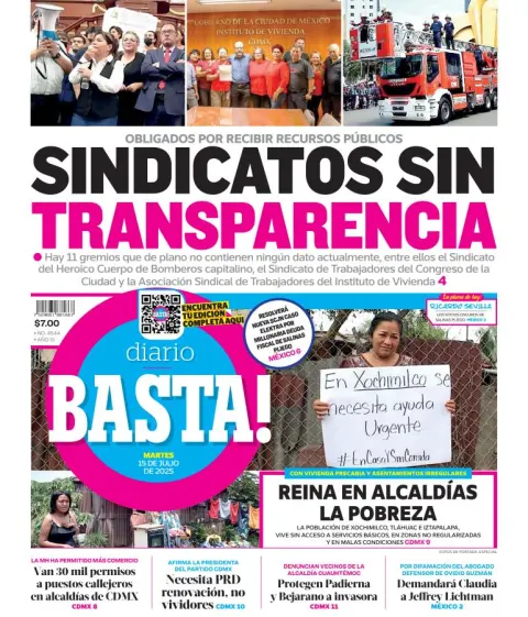 Portada de Basta del 2025-07-15