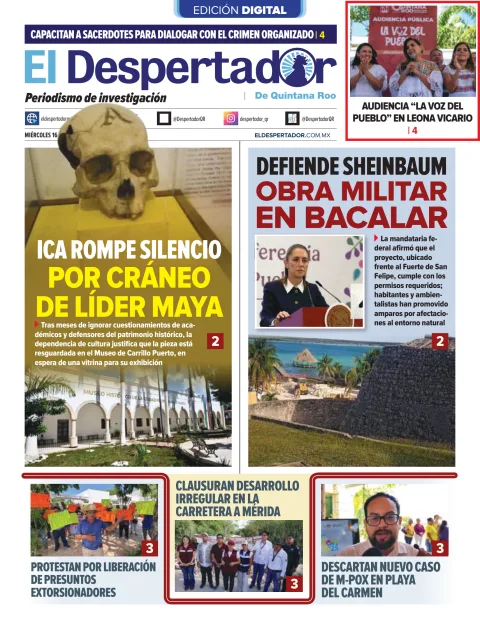 Portada de El Despertador de Quintana Roo