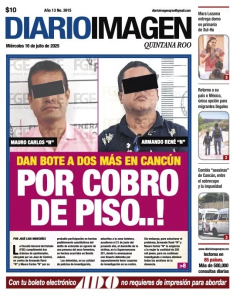 Portada de Diario Imagen Quintana Roo