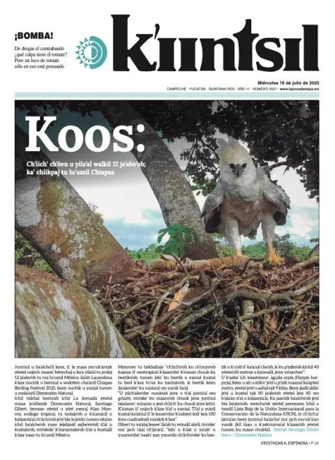 Portada de La Jornada - Kiintsil del miércoles, 16 de julio de 2025