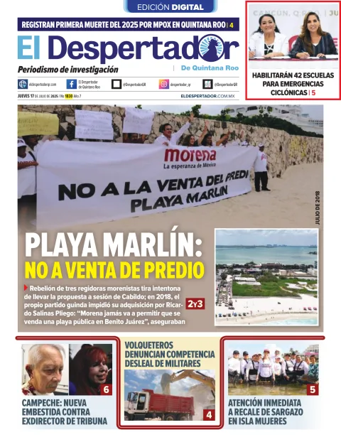 Portada de El Despertador de Quintana Roo