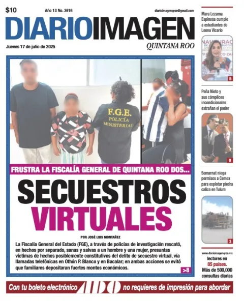 Portada de Diario Imagen Quintana Roo