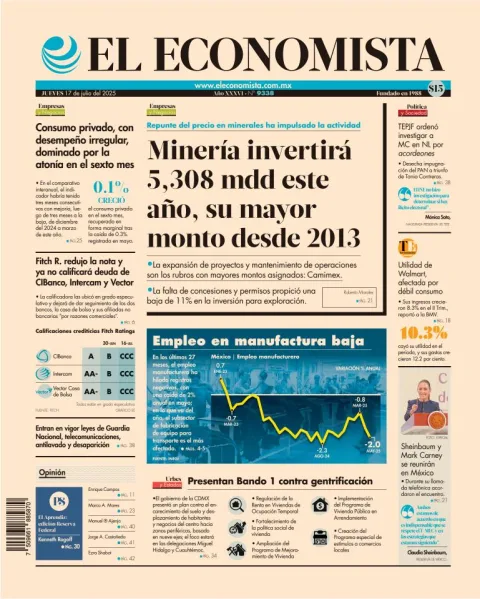 Portada de El Economista