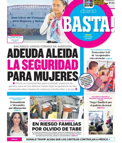 Portada de Basta del 2025-07-17