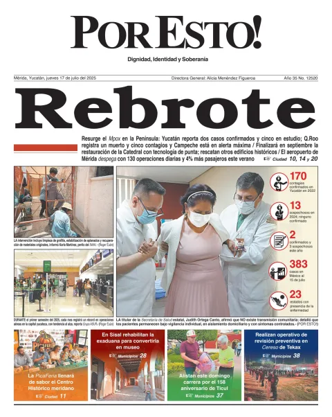 Portada de Por Esto (merida, Yucatan) del jueves, 17 de julio de 2025