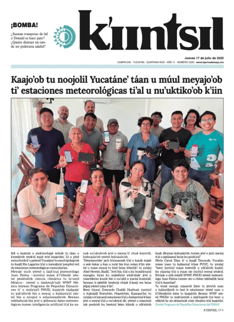 Portada de La Jornada - Kiintsil del jueves, 17 de julio de 2025