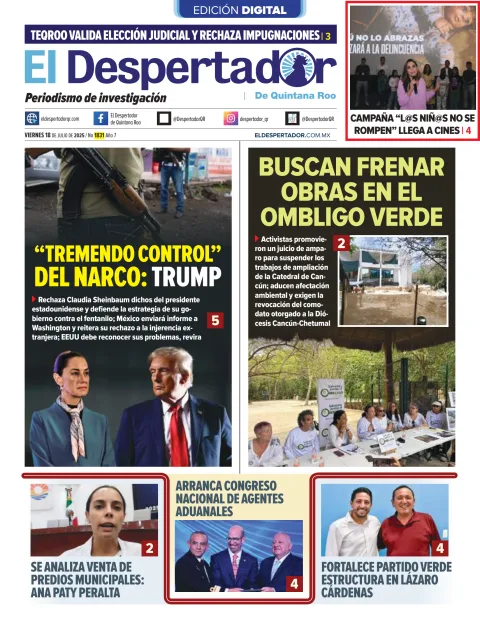 Portada de El Despertador de Quintana Roo