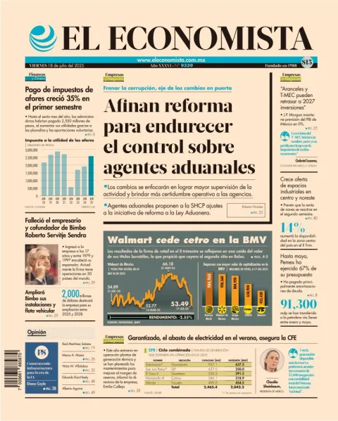 Portada de El Economista