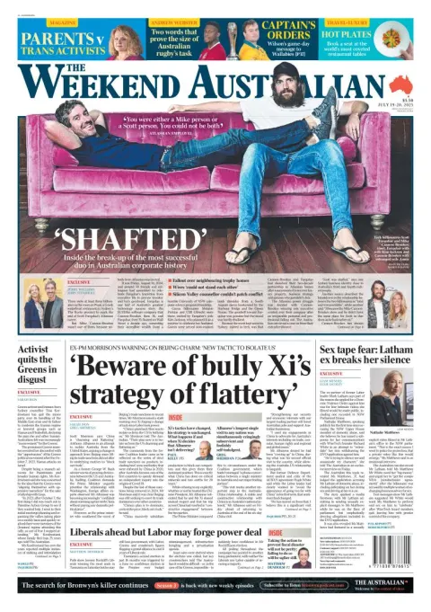 Portada de The Australian