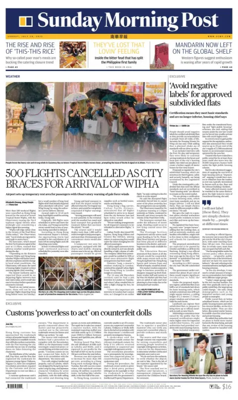 Portada de South China Morning Post
