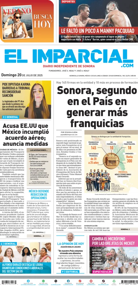 Portada de El Imparcial