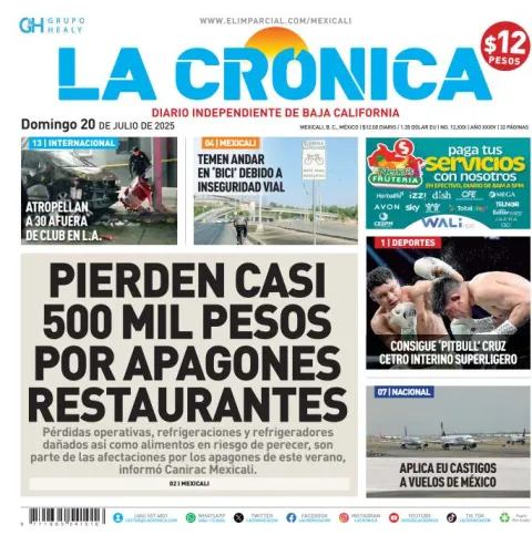 Portada de La Cronica