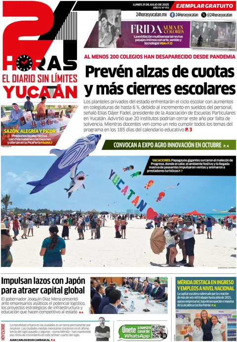 Portada de 24 Horas Yucatan