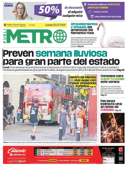 Portada de Publimetro Merida